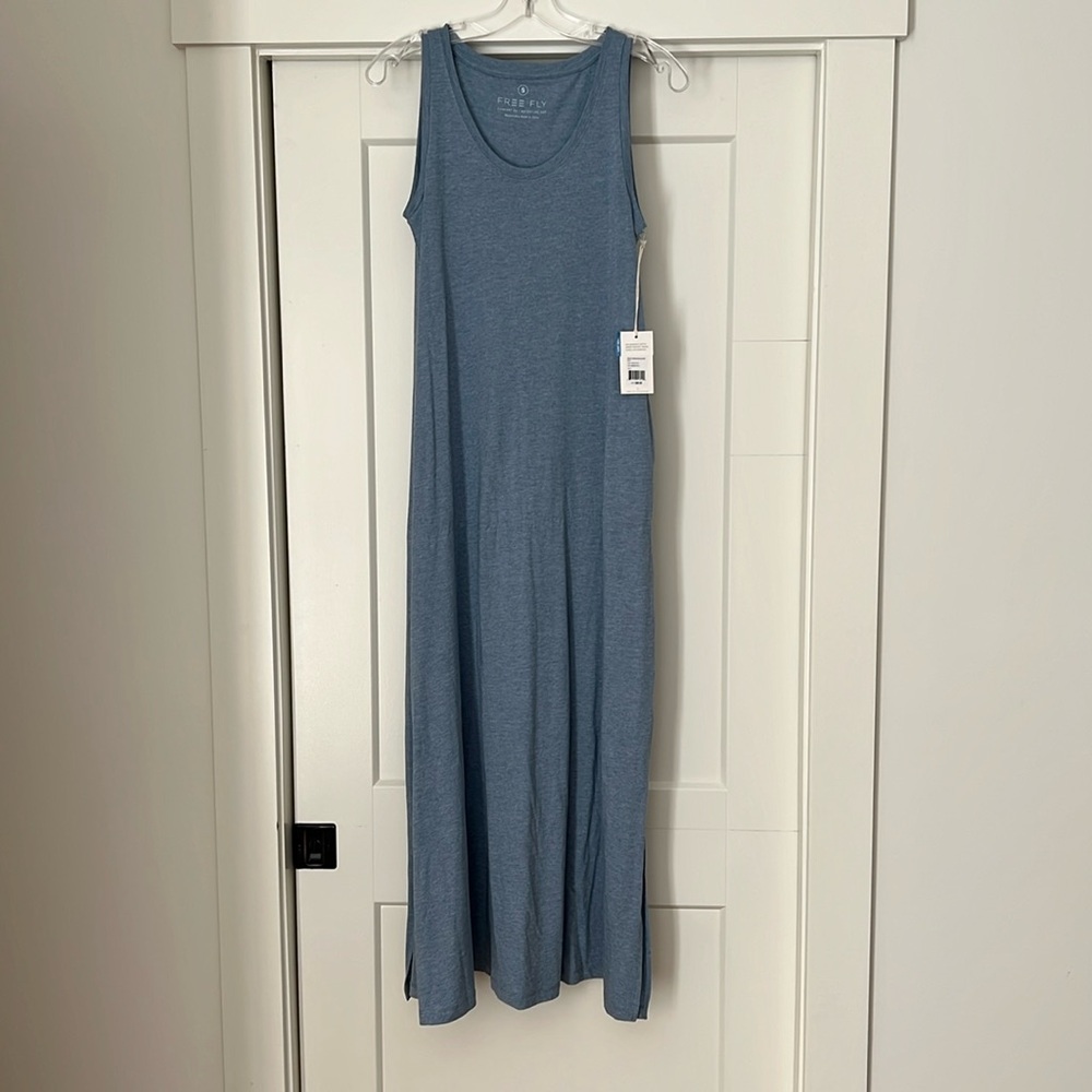 Free Fly Apparel Blue Midi Dress